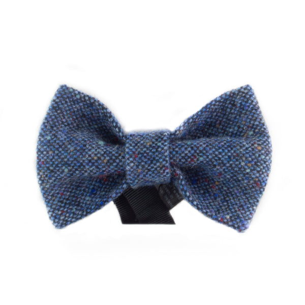 Donegal Tweed Blue Bow Tie