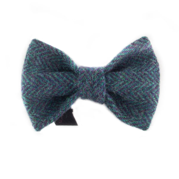 Donegal Tweed Blue & Purple Bow Tie
