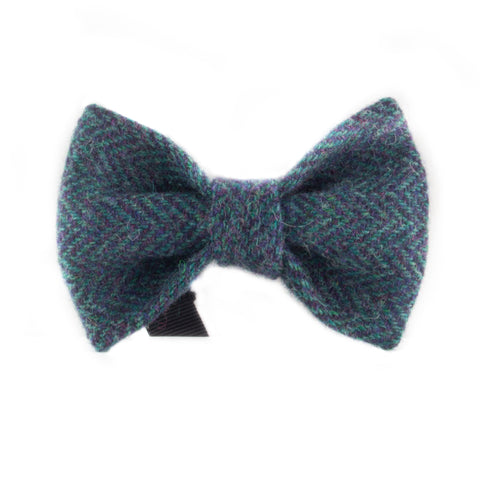 Donegal Tweed Blue & Purple Bow Tie
