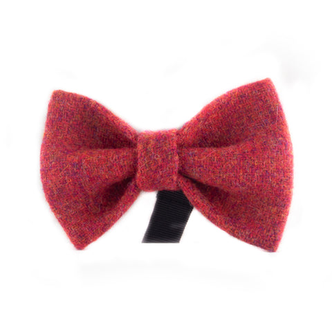 Donegal Tweed Red Bow Tie