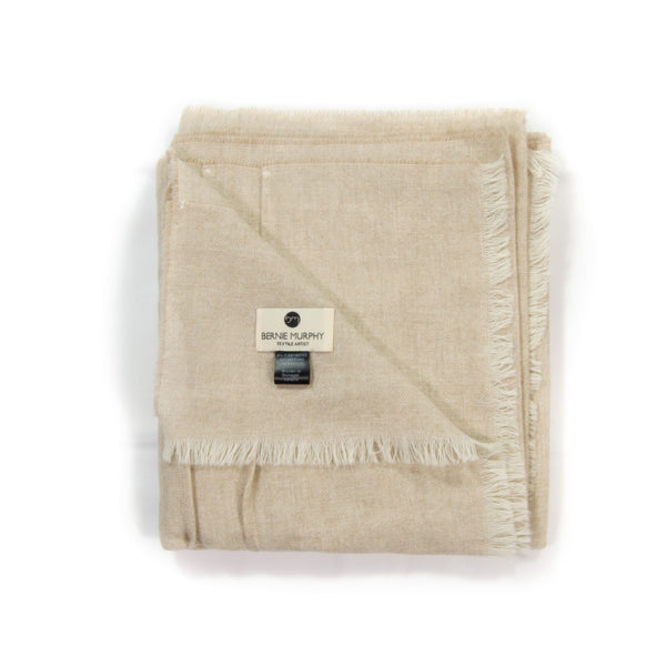 Merino Lambswool & Cashmere Brown Scarf