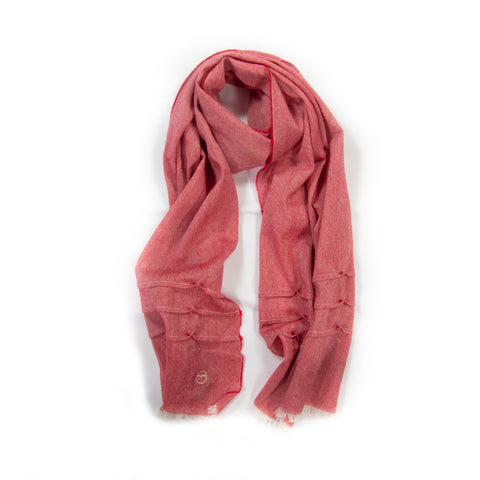 Merino Lambswool & Cashmere Red Scarf