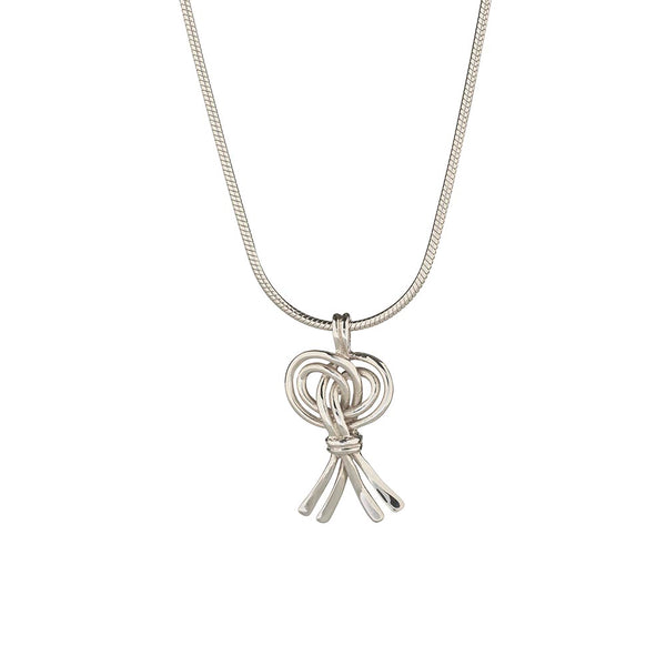 Folklife Sterling Silver Harvest Knot Pendant Small