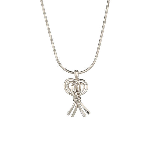 Folklife Sterling Silver Harvest Knot Pendant Small