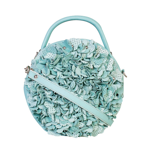 Luna Mint Leather Cross Body Bag