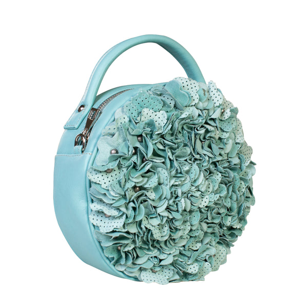 Luna Mint Leather Cross Body Bag