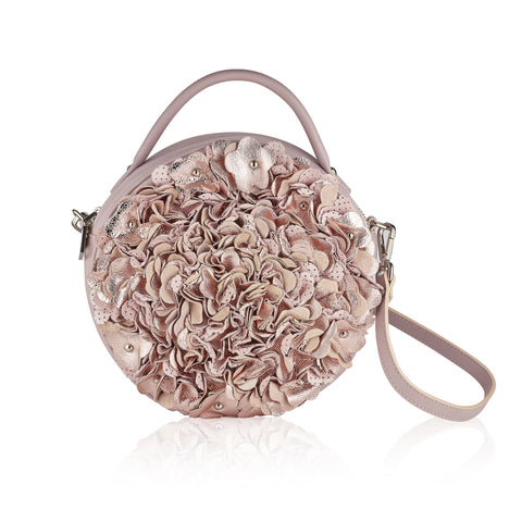 Luna Pink Leather Cross Body Bag