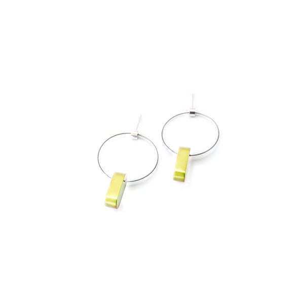 Mezzoforte Champagne Aluminium Solo Drop Earrings