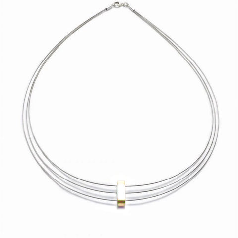 Mezzoforte Champagne Aluminium Solo Necklace
