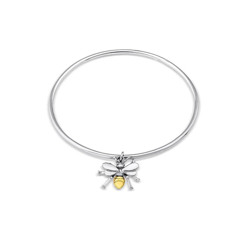 Bee Gold-Plated & Silver Bangle