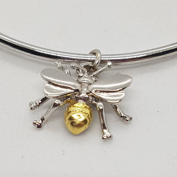 Bee Gold-Plated & Silver Bangle