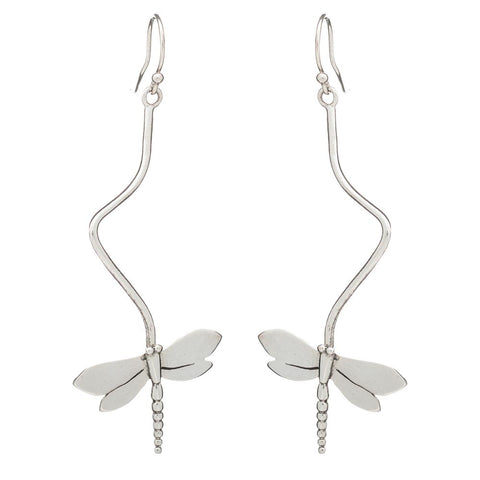 Papyrus Silver Drop Earrings