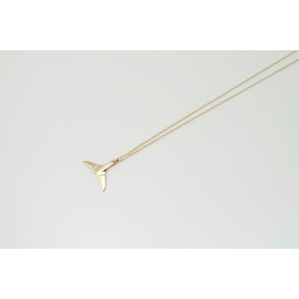 Charm Whale Tail Gold Necklace