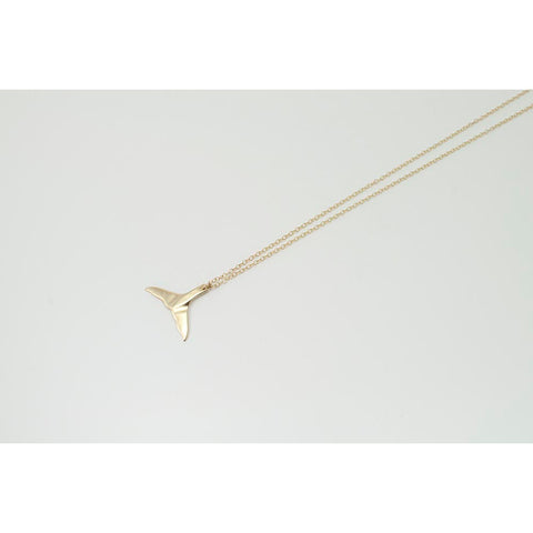 Charm Whale Tail Gold Necklace