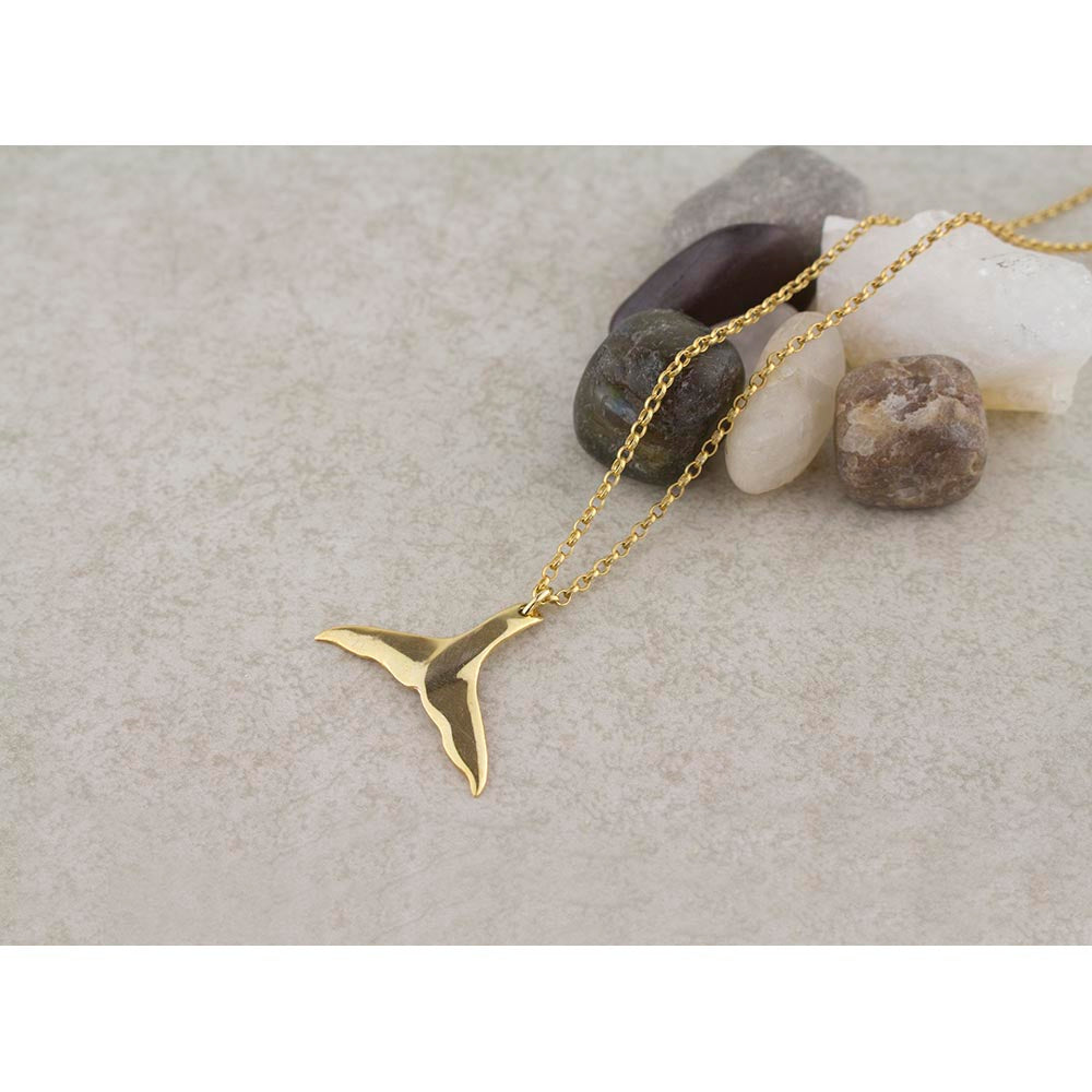 Buy 14K Gold Fish Tail Necklace, 925 Silver Whale Tail Necklace, Fish Tail  Pendant, Whale Tail Charm, Mermaid Tail Pendant Online in India - Etsy