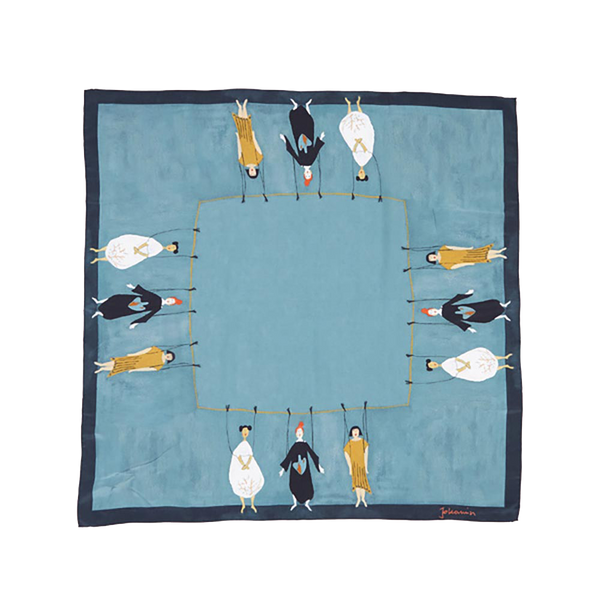 Marionettes Silk Scarf 90x90cm