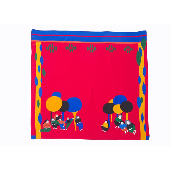 Siesta Silk Scarf 90x90cm