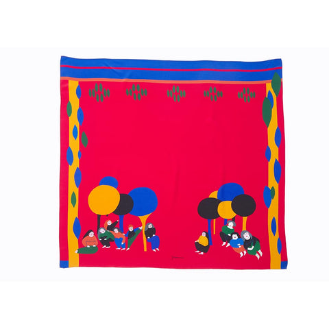 Siesta Silk Scarf 90x90cm