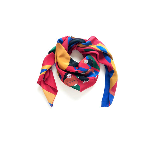 Siesta Silk Scarf 90x90cm