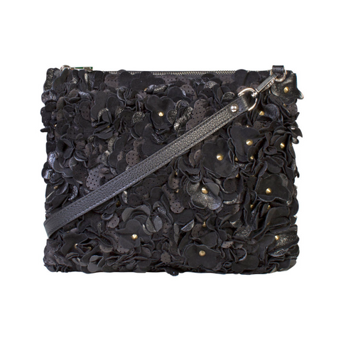 Alexa black Leather Cross Body Bag