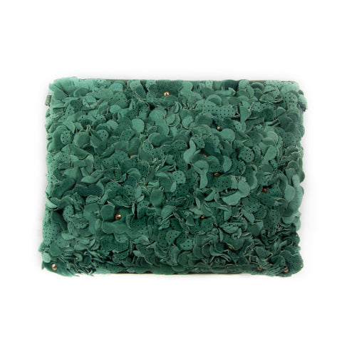 Alexa Forest Green Leather Cross Body Bag