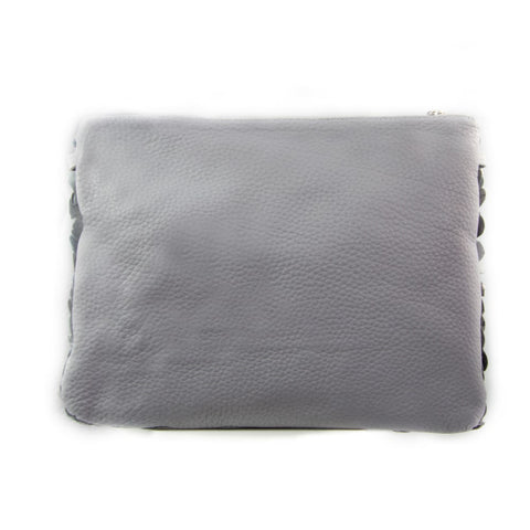 Alexa Gunmetal Leather Cross Body Bag