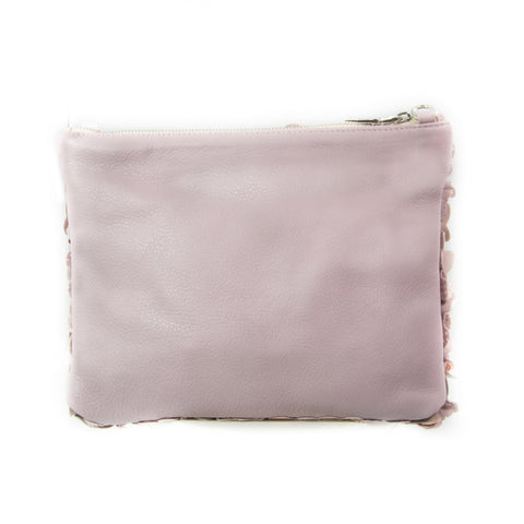 Alexa Metallic Pink Leather Cross Body Bag
