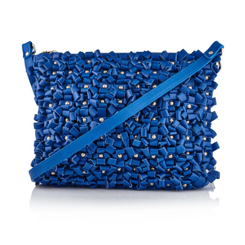 Belle Cobalt Leather Cross Body Bag