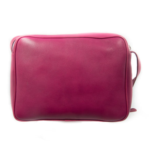 Belle Fuschia Leather Cross Body Bag