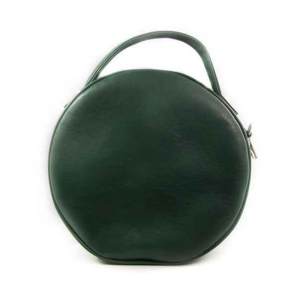 Luna Forest Green & Mint Leather Cross Body Bag