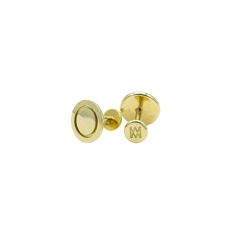 Brass Round Cufflinks