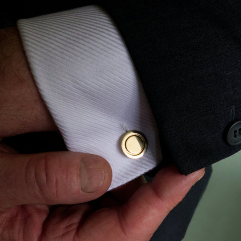 Brass Round Cufflinks