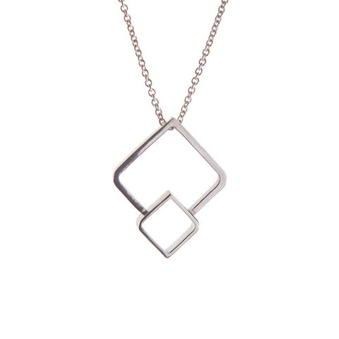 Fusion Overlapping Silver Pendant