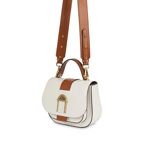 Door Bag Champagne Leather Crossbody Bag