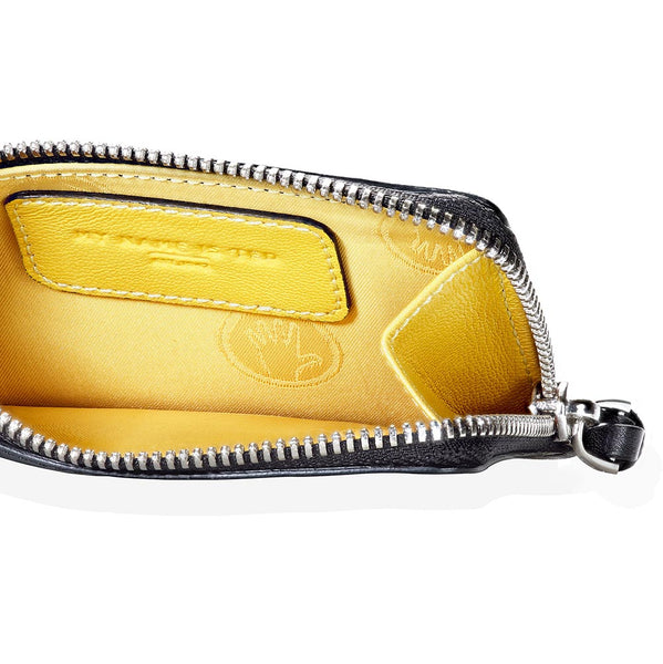 Door Purse Black & Coloured Leather Purse