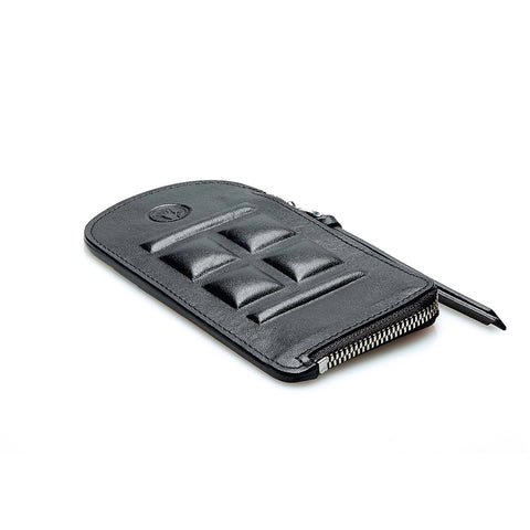 Door Purse Black & Coloured Leather Purse