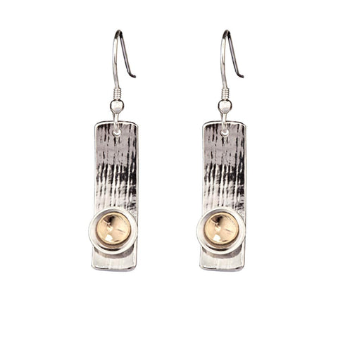 A Long Time Gold & Silver Drop Earrings