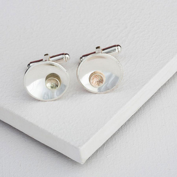 By the Light of the Moon Gold & Silver Find Your Way Cufflinks