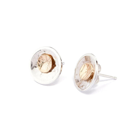By the Light of the Moon Gold & Silver Find Your Way Stud Earrings