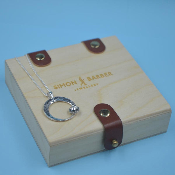 By the Light of the Moon Gold & Silver Halo Pendant Necklace