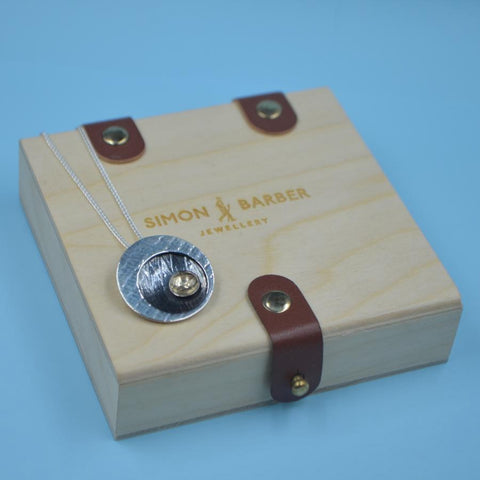 By the Light of the Moon Gold & Silver Moonshine Pendant Necklace