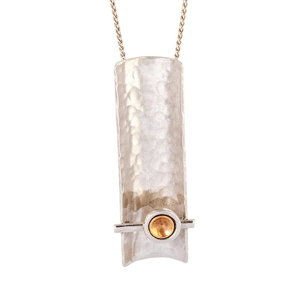 Sunrise Gold & Silver Pendant Necklace