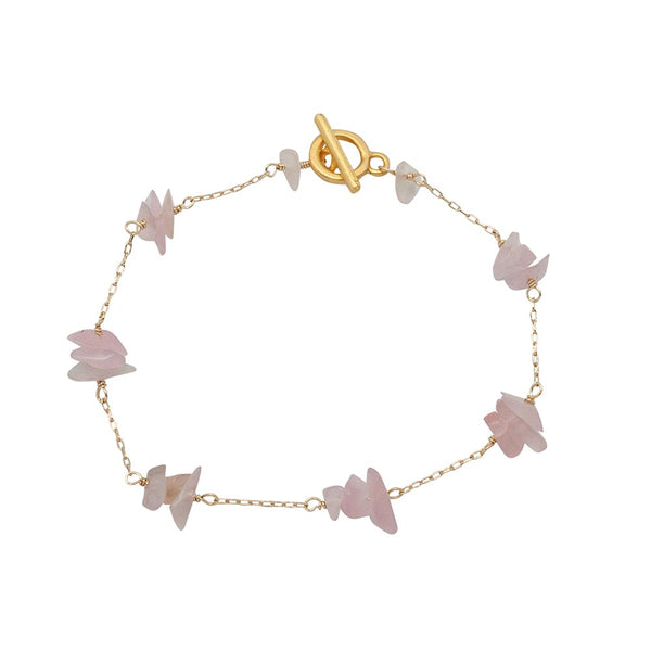 Chips Chain Gold-Plated Rose Bracelet