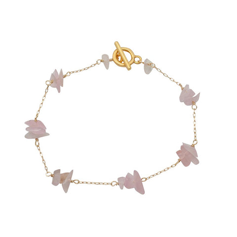 Chips Chain Gold-Plated Rose Bracelet