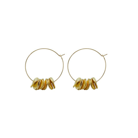 Maxi Gold-Plated Hoops