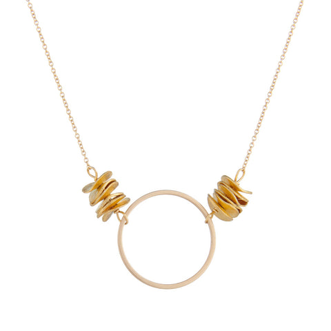 Circle Gold-Plated Necklace