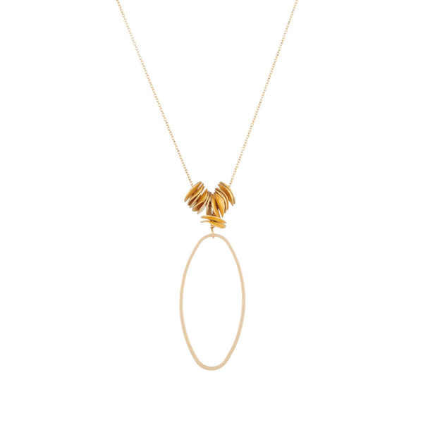 Oval Gold-Plated Necklace