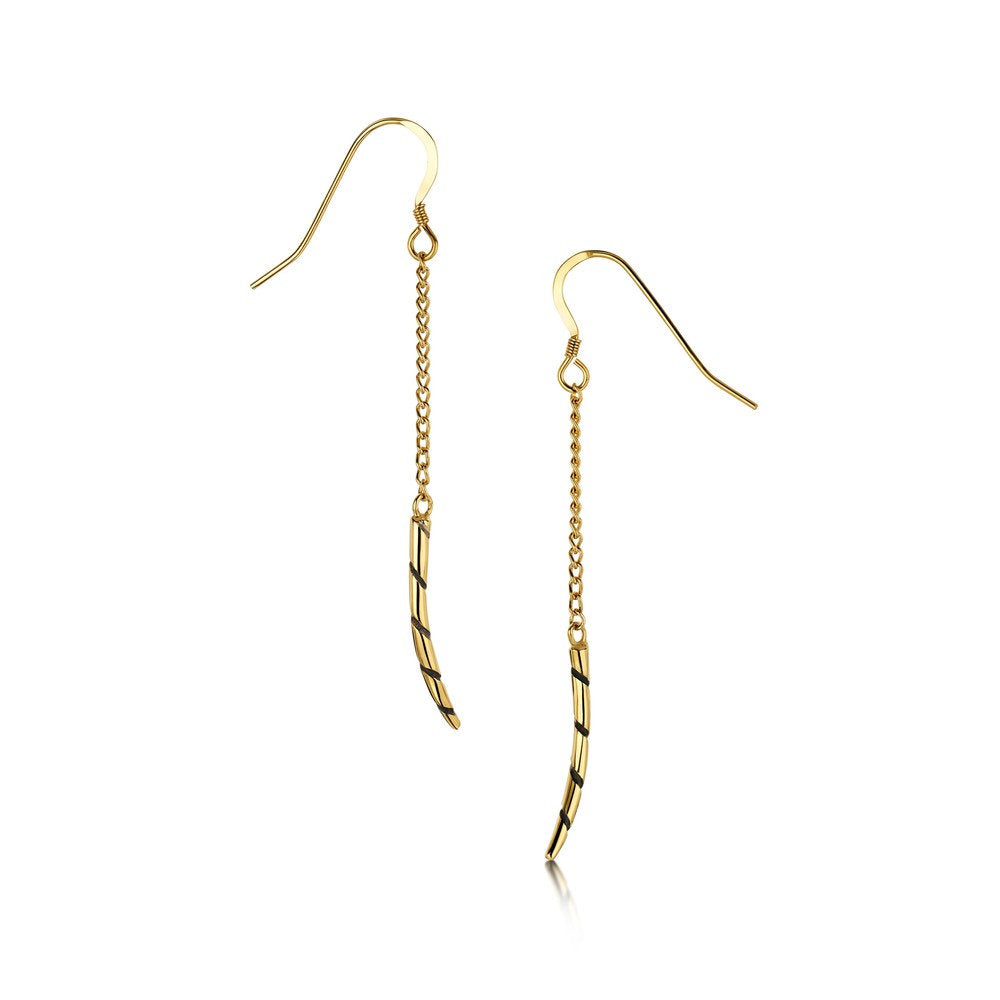 Yvonne Ryan Jewellery Unicorn Gold-Plated Drop Earrings MARK E