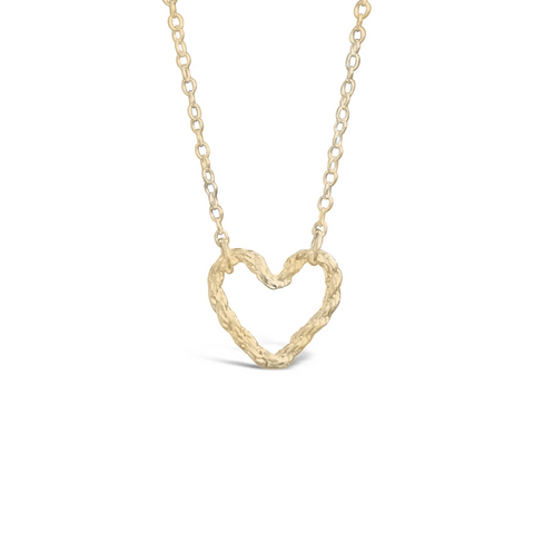 Rope Heart Sterling Silver & Gold-Plated Pendant Necklace