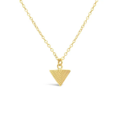 Triangle Sterling Silver & Gold-Plated Mini Pendant Necklace